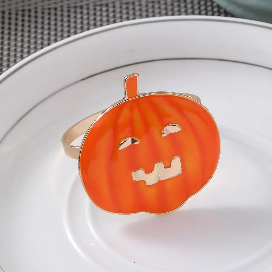 Cute Pastoral Corn Eggplant Vegetable Alloy Napkin ring 1 Piece