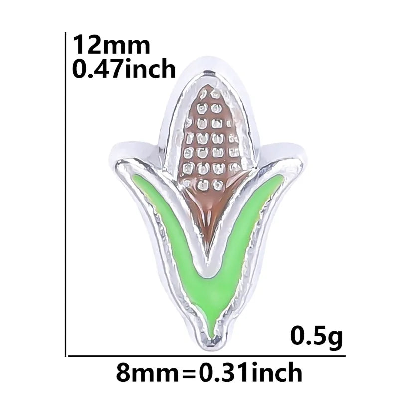 20 PCS/Package Alloy Color Block Pendant