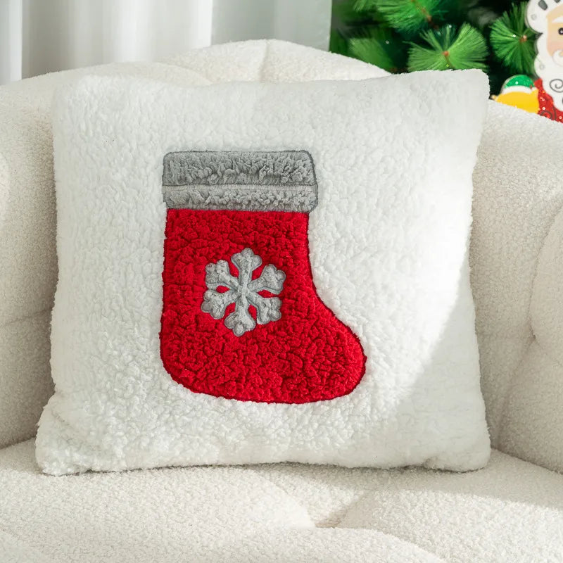 Christmas Cute Snowman Elk Couch & Sofa Decor