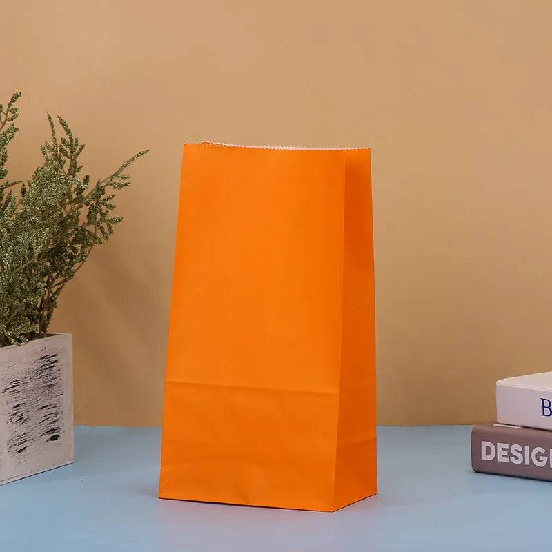 fashion solid color paper festival gift bags
