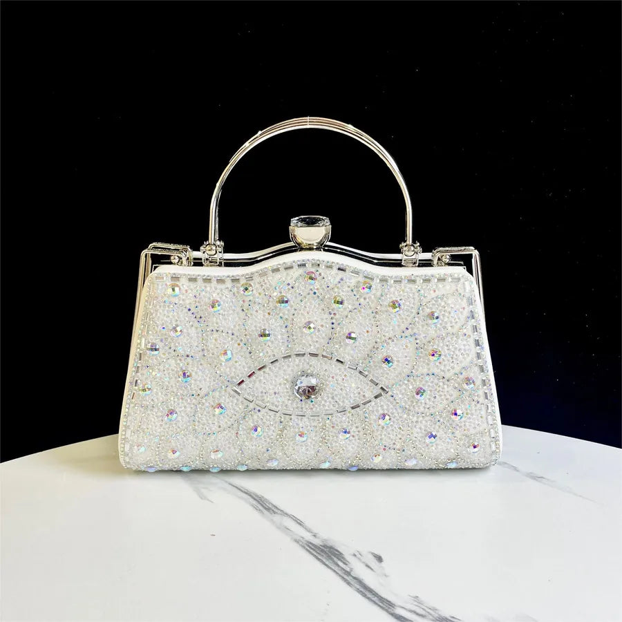 New Cross-border Exquisite Evening Bag Diamond Clutch Bag Women's Cheongsam Bag Celebrity Banquet Handbag Rhinestones