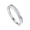 Moissanite 925 Sterling Silver Open Rings GRA Certificate Geometric Open Rings