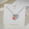 Wholesale Jewelry Elegant Glam Geometric Flower Butterfly 304 Stainless Steel Copper Plating cable chain Pendant Necklace