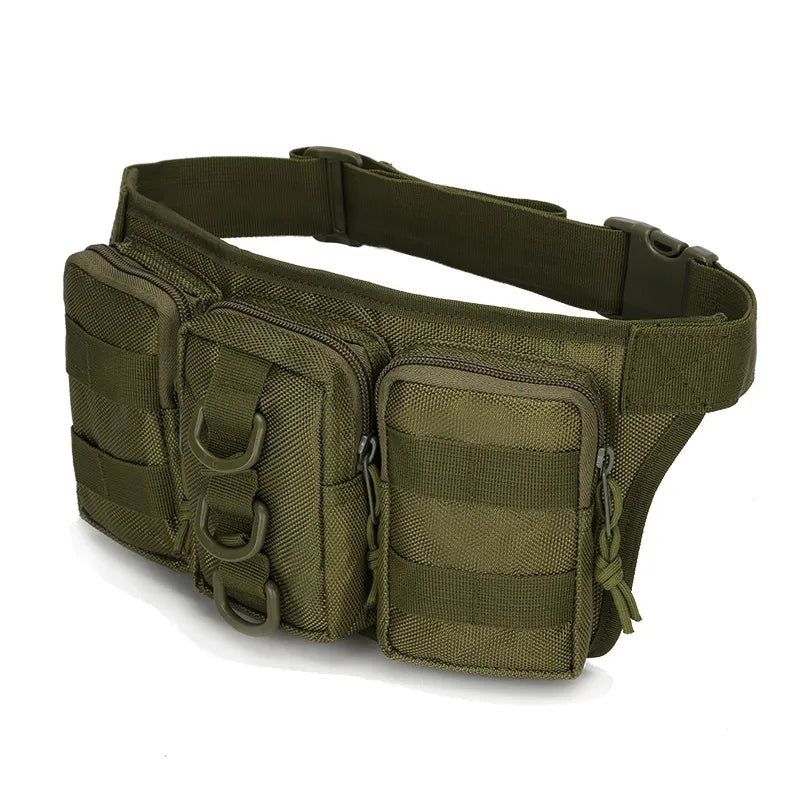 Unisex Simple Style Camouflage Oxford Cloth Waist Bags