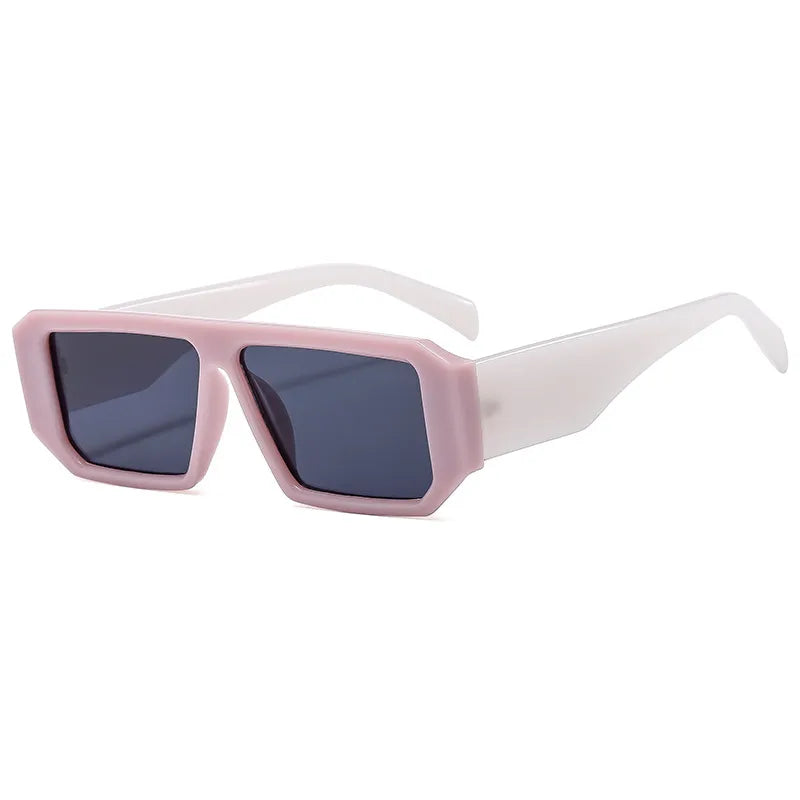 simple style classic style commute color block ac square full frame men's sunglasses