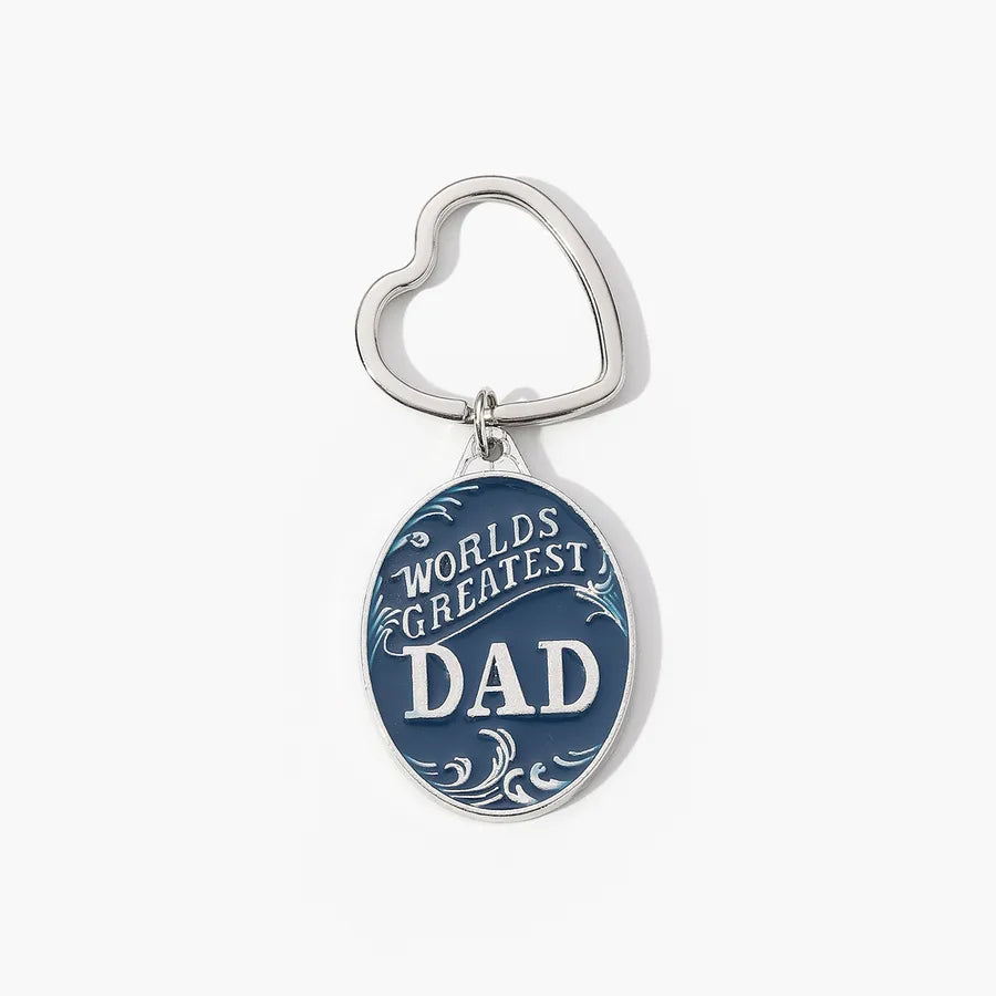 Romantic Letter Alloy Father'S Day Men's Keychain