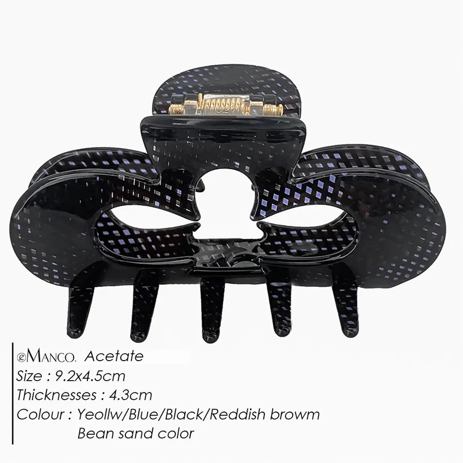 New Style Jelly Color Hair Clips Elegant Hair Accessories Shark Clamp Mermaid Effect Updo Hairpins For Women