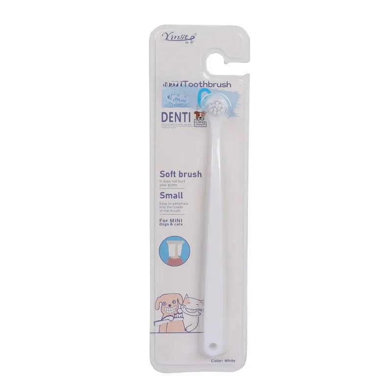 Pet Dental Care Dog Cat Toothbrush Teeth Cleaning Brush Small Dog Cat Toothbrush Pet Supplies