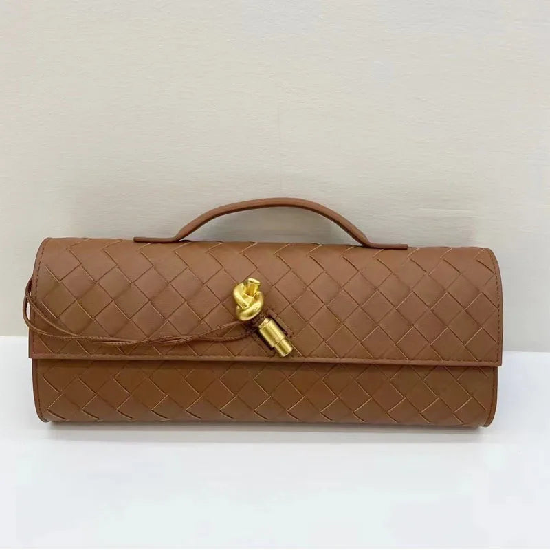 Women's Leather Solid Color Streetwear Square Flip Cover Envelope Bag
