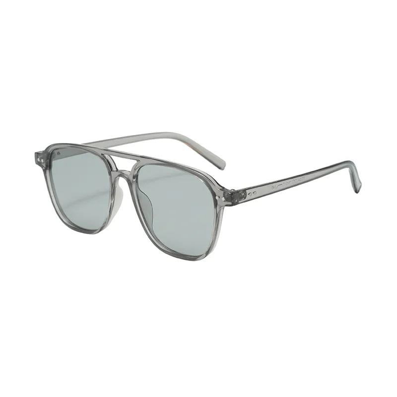 Casual Retro Streetwear Solid Color Pc Square Full Frame Men's Sunglasses