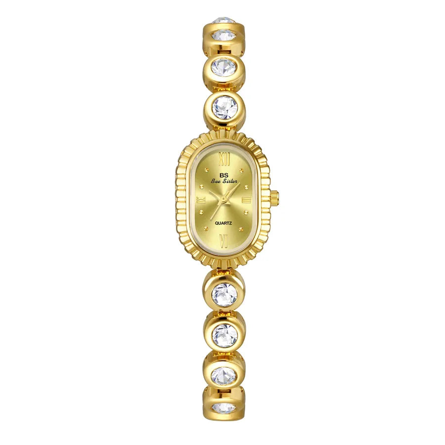 Retro Solid Color Jewelry Buckle Quartz Watch Women's Watches