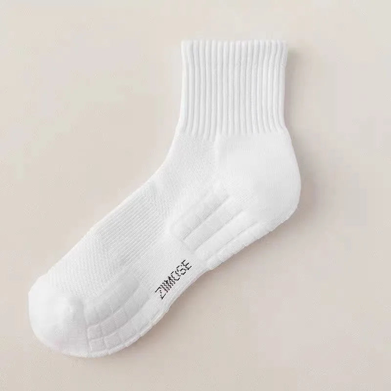 Socks men's cotton deodorant long winter towel bottom Velvet White Stockings thick sports basketball socks