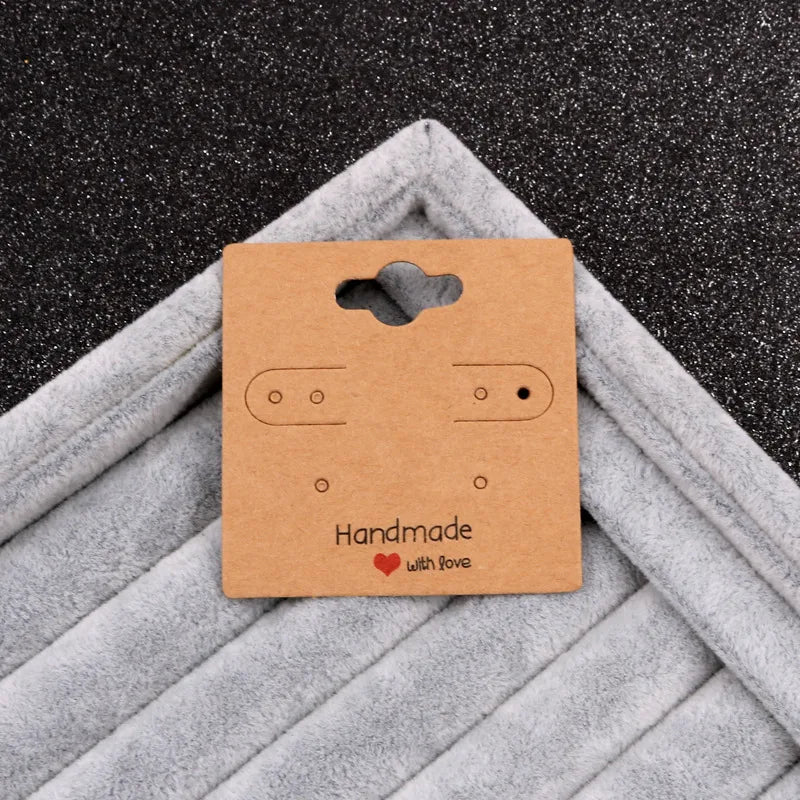 1 piece simple style solid color paper card jewelry packaging cardboard