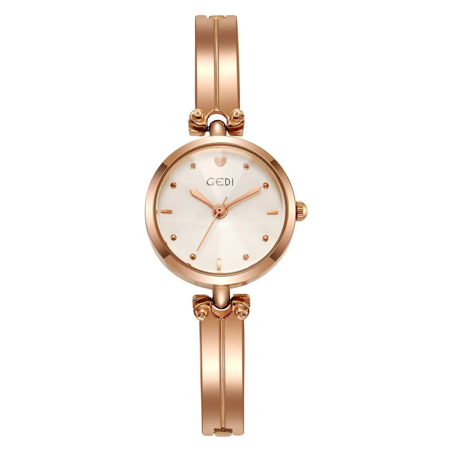 Simple Style Solid Color Jewelry Buckle Quartz Watch Women's Watches