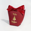 Christmas Theme Candy Box Gold Stamping Christmas Tree Decoration Gift Box For Christmas Party White Card Paper Festive