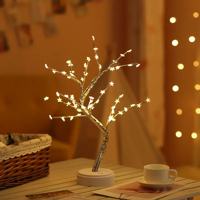 Christmas Retro Simple Style Star Tree Plastic Indoor Party Lightings