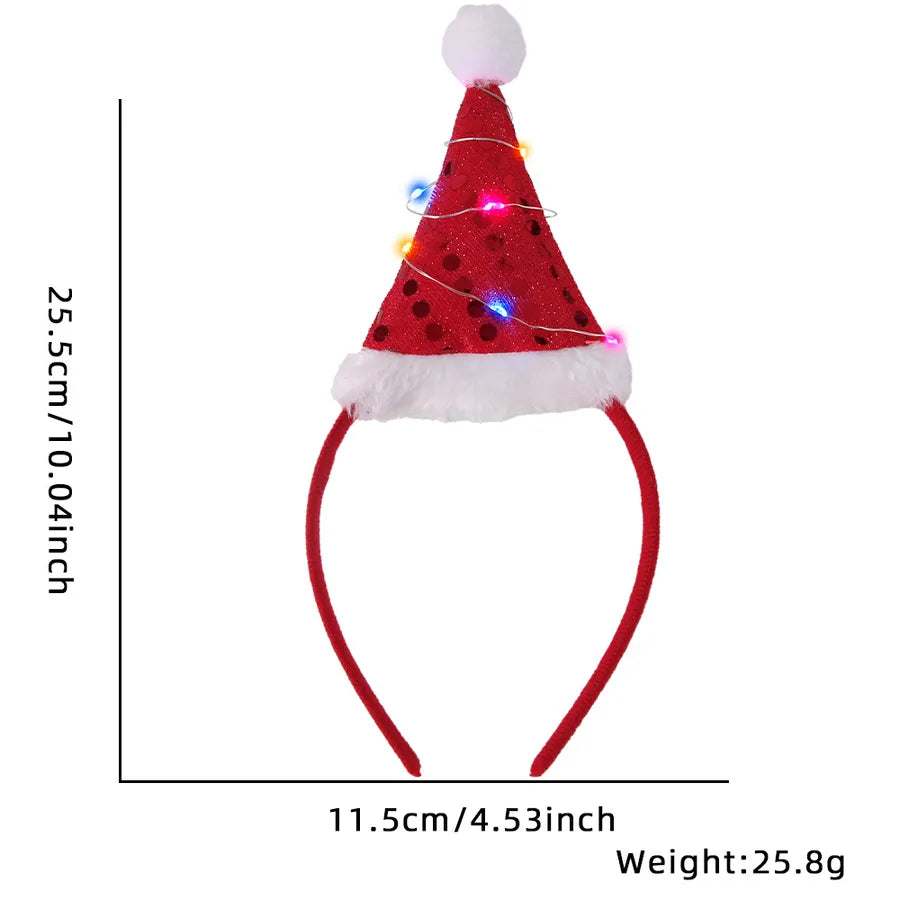 Christmas Cartoon Style Cute Bow Knot Antlers Plastic Party Festival headband