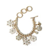 Creative Christmas Themed Bracelet Fashionable Alloy Snowflake Deer Design Festival Gift Asymmetric Electroplated Cartoon Style