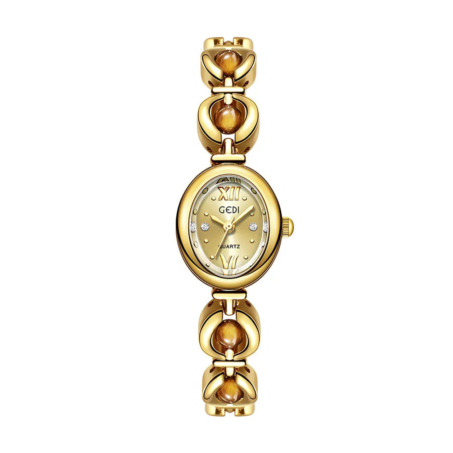 Vacation Classic Style Solid Color Jewelry Buckle Quartz Watch
