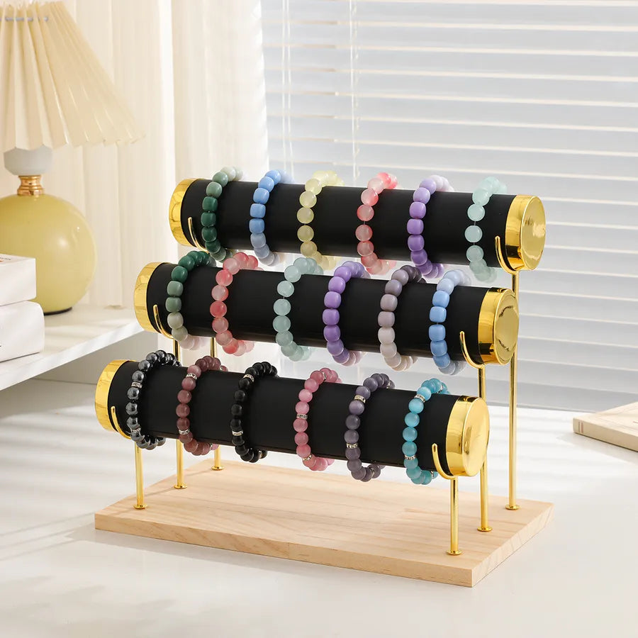 High-End Jewelry Display Stand Multi-Layer Bracelet Holder Watch Storage Rack Novelty Design Wooden Jewelry Accessory Showcase