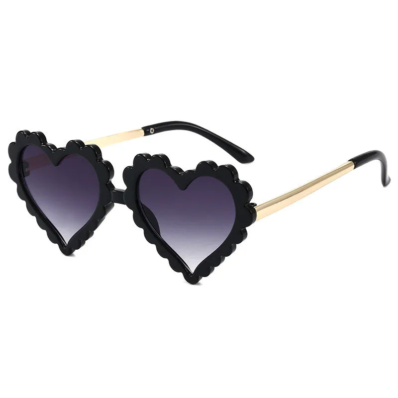 New children's heart-shaped sunglasses cute heart-shaped sunglasses children's heart-shaped sunglasses fashion girls' sunglasses
