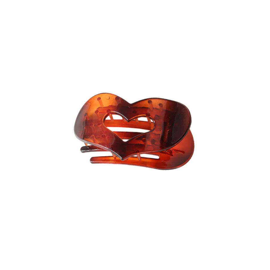 Simple Style Women's Heart Shape pc Plating Hair Clip