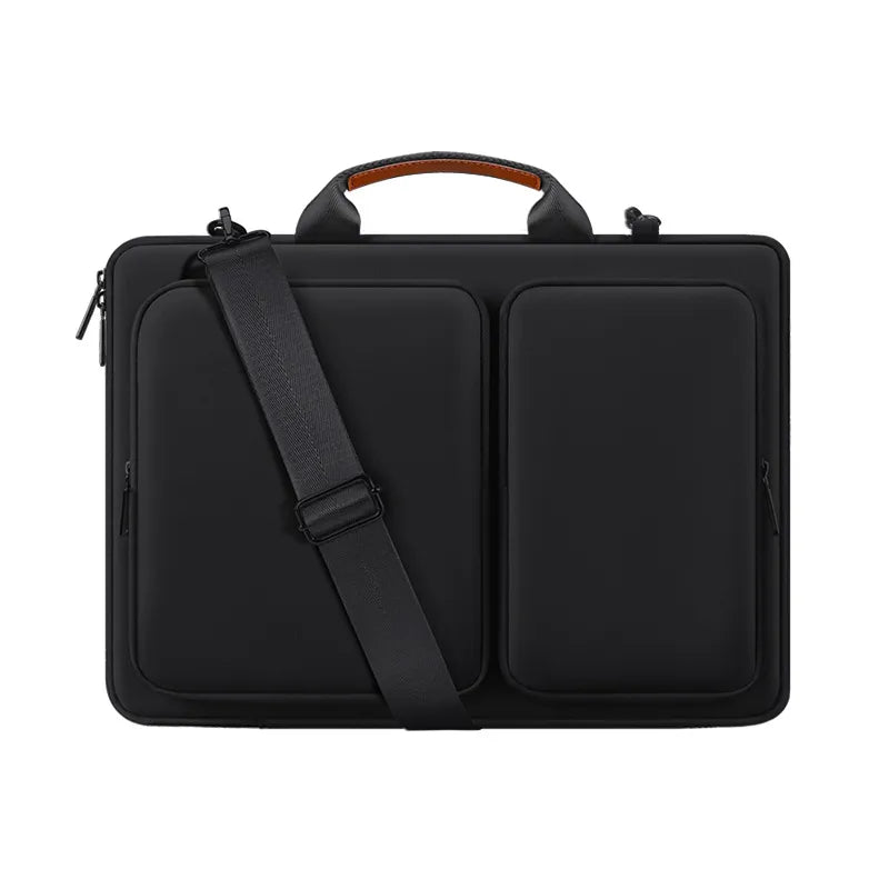 Unisex Basic Solid Color Polyester Briefcases