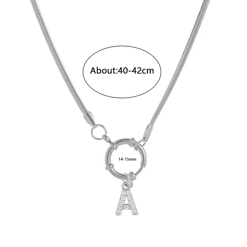 Wholesale Jewelry Vacation Classic Style Pentagram Heart Shape 302 Stainless Steel 18K Gold Plated snake chain Pendant Necklace