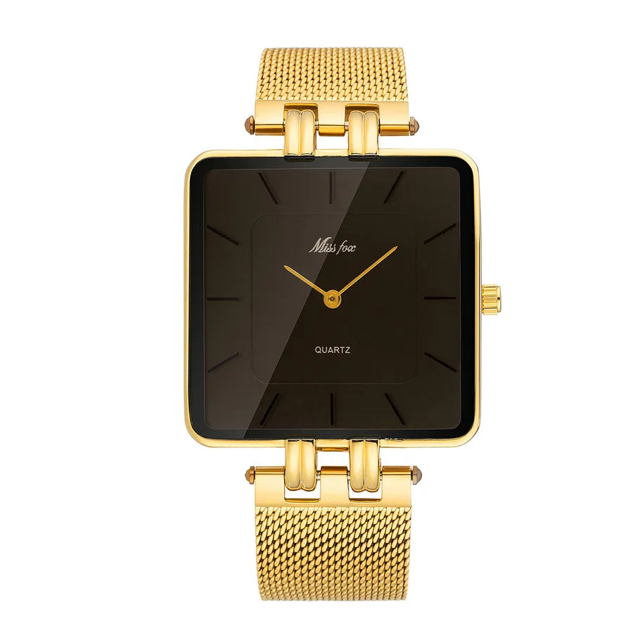 Retro Classic Style Solid Color Buckle Quartz Men's Watches