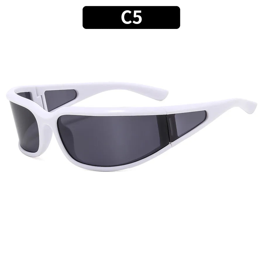 Streetwear Solid Color Pc Oval Frame Full Frame Glasses