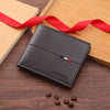 Men's Solid Color Pu Leather Open Small Wallets