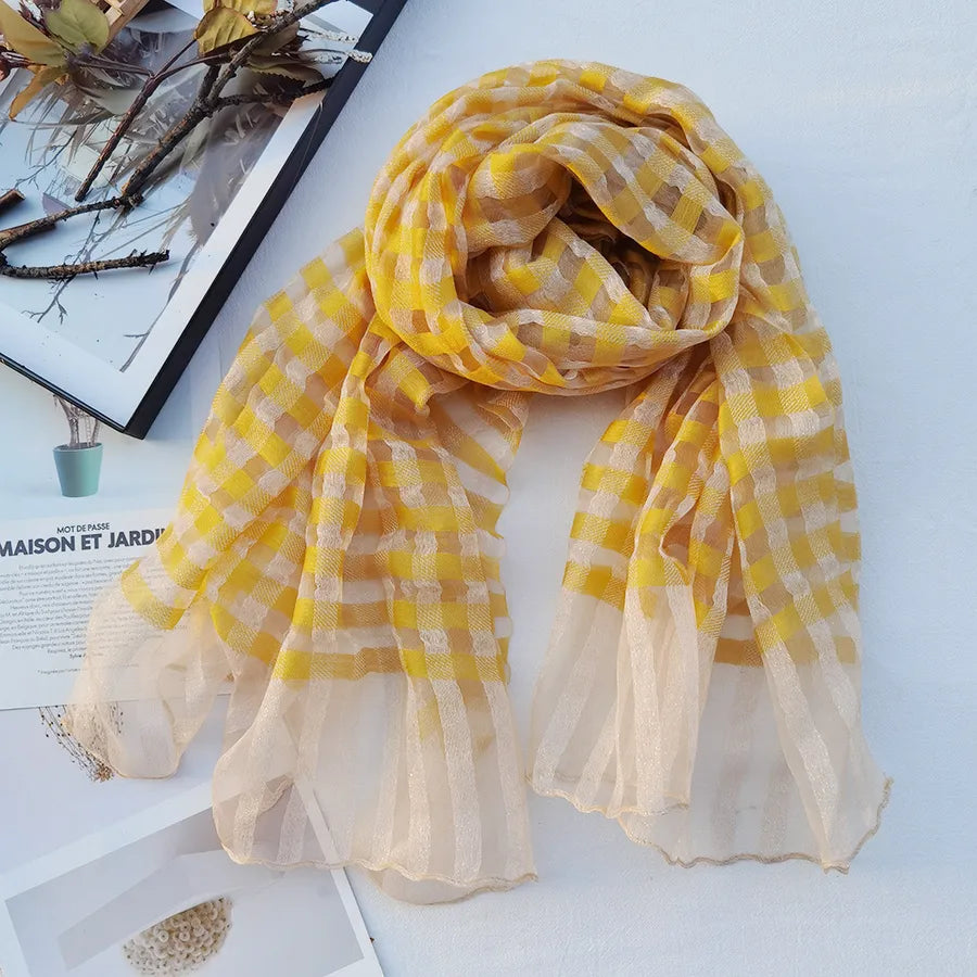 Women's Chinoiserie Ethnic Style Stripe Artificial Cotton  Silk Nylon Silk Scarf