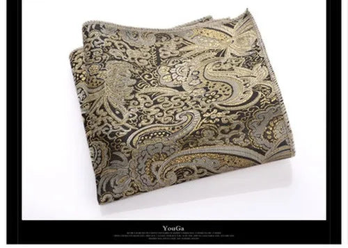 formal paisley polyester unisex pocket square 1 piece