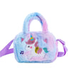 New Shoulder Bag Kindergarten Girls Crossbody Small Square Bag Cute Handbag Children's Cartoon  Plush Square