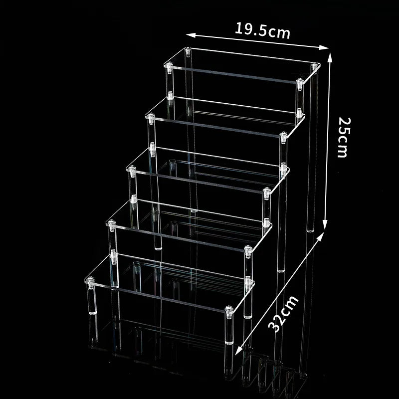 1 Piece Arylic Simple Style Transparent Jewelry Display