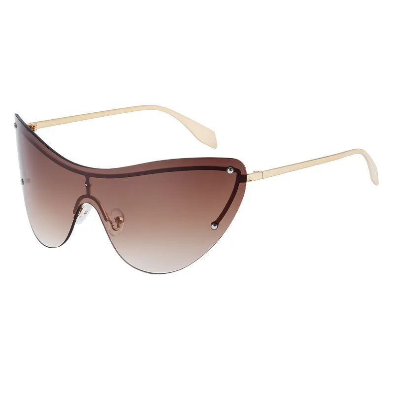 Vacation Solid Color Pc Square Frameless Men's Sunglasses