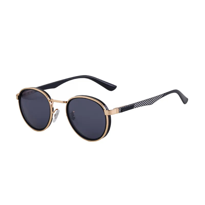Vacation Solid Color Tinted Lenses Round Frame Full Frame Men's Sunglasses