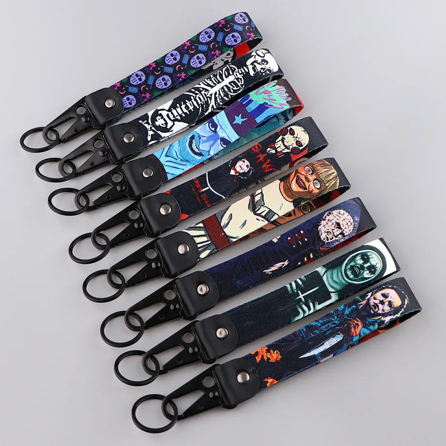 Halloween Cartoon Eagle Beak Carabiner Keychain Mountaineering Car Metal Hanging Ornament Accessory Funny Scary Design Zinc Alloy