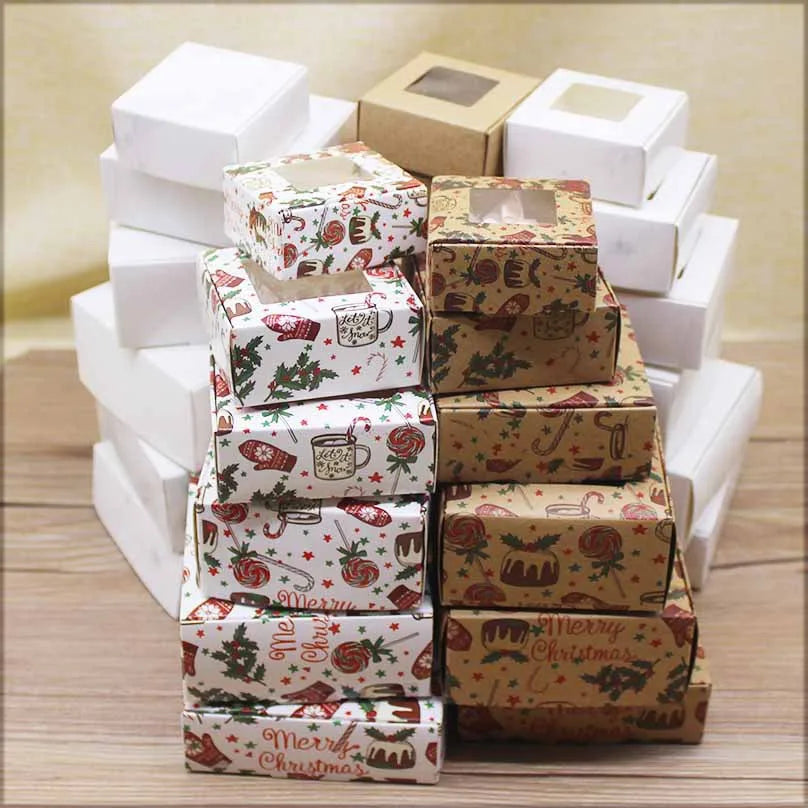 Christmas Gift Box Handmade Printed Paper Marble Pattern Jewelry Packaging Box Multiple Sizes Business Style 300g Material