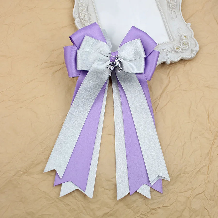 Equestrian Competition Bow Four-layer Ribbon Heavy Industry Hair Accessories Headwear Children Girl Horse Riding Hair Accessories