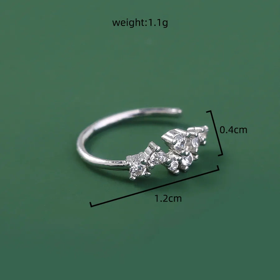 personality trend nose studs micro-studded piercing false nose ring crown nose clip zircon accessories