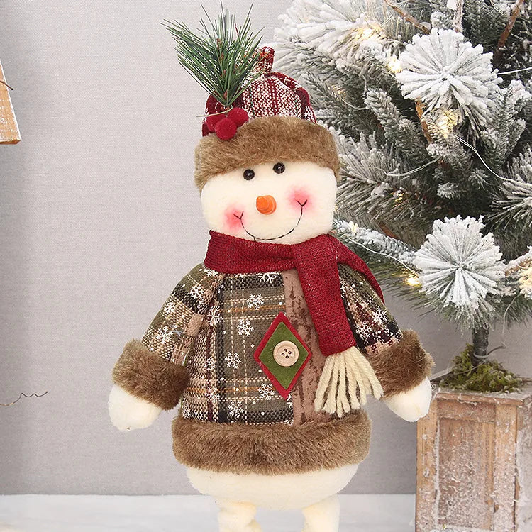 Christmas Fashion Snowman Elk Cloth Nonwoven Party Ornaments