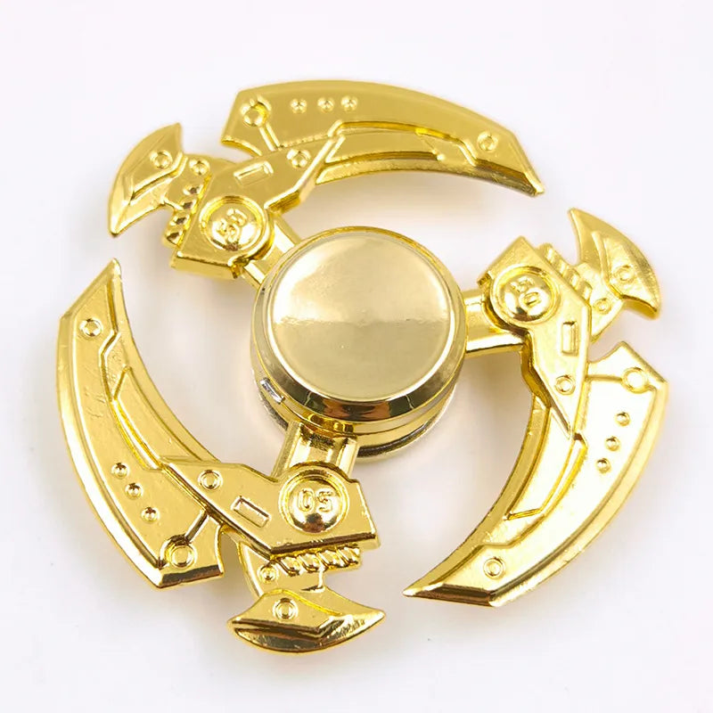 creative zinc alloy bronze hand spinner finger rotating decompression toy