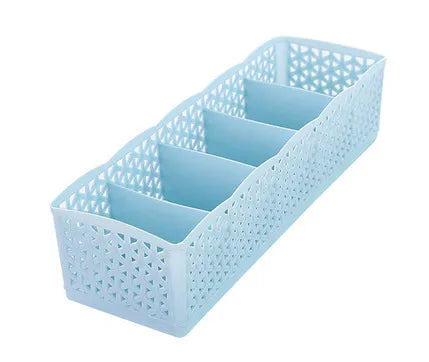 plastic five-compartment panties socks storage box