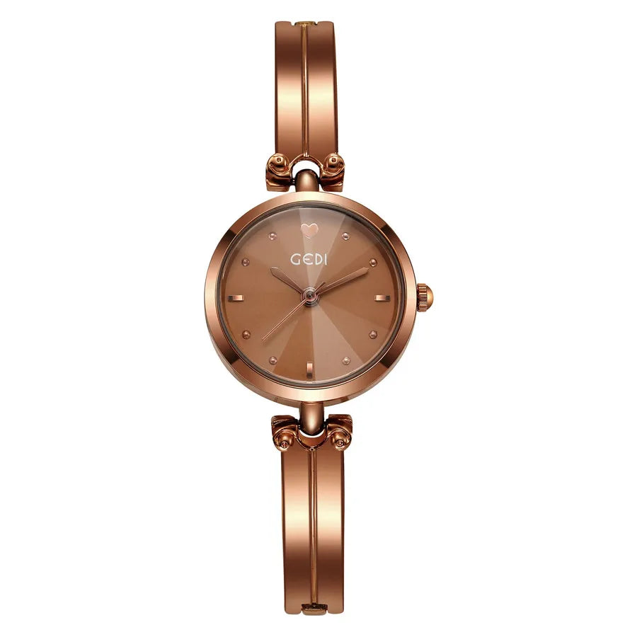 Simple Style Solid Color Jewelry Buckle Quartz Watch Women's Watches