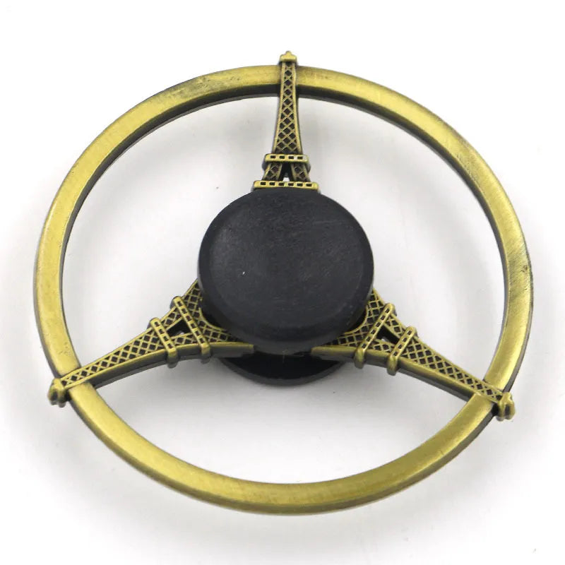 creative zinc alloy bronze hand spinner finger rotating decompression toy