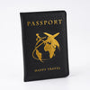 Unisex Basic Classic Style Solid Color Pu Leather Passport Holders