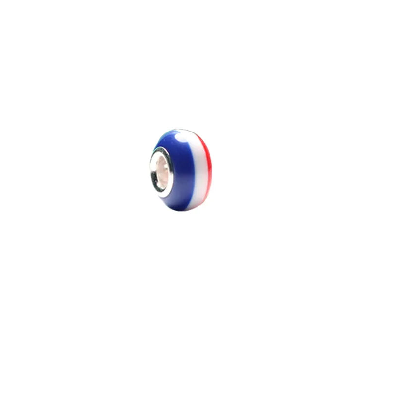 100 PCS/Package 8 * 14mm Resin Round Color Block Beads