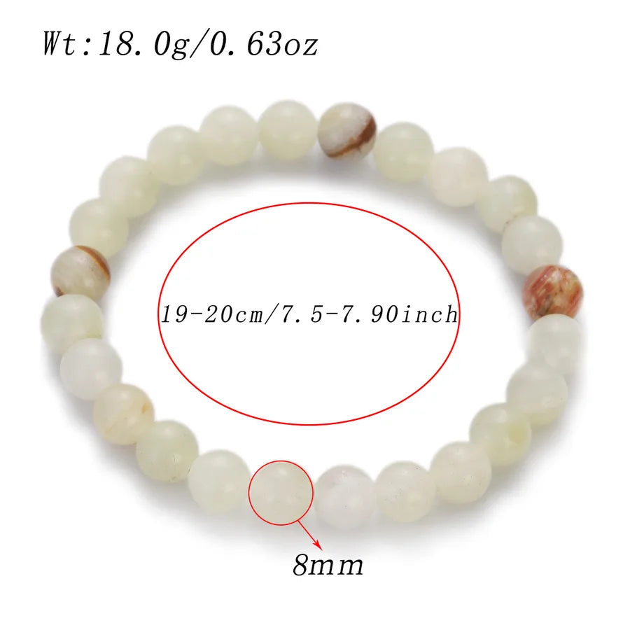 Retro Geometric natural stone Agate Bracelets In Bulk