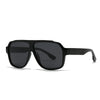 Modern Style Solid Color PC Polarized Light Tinted Lenses Square Full Frame Men's Sunglasses